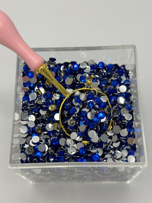 3mm Rhinestones Dark Blue