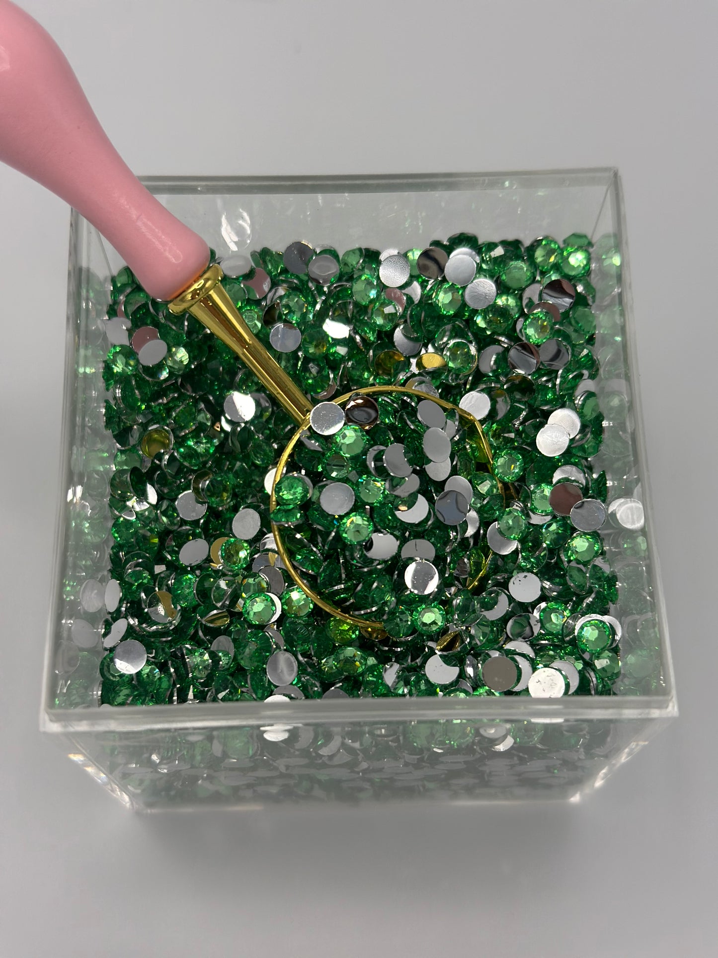 3mm Rhinestones Green