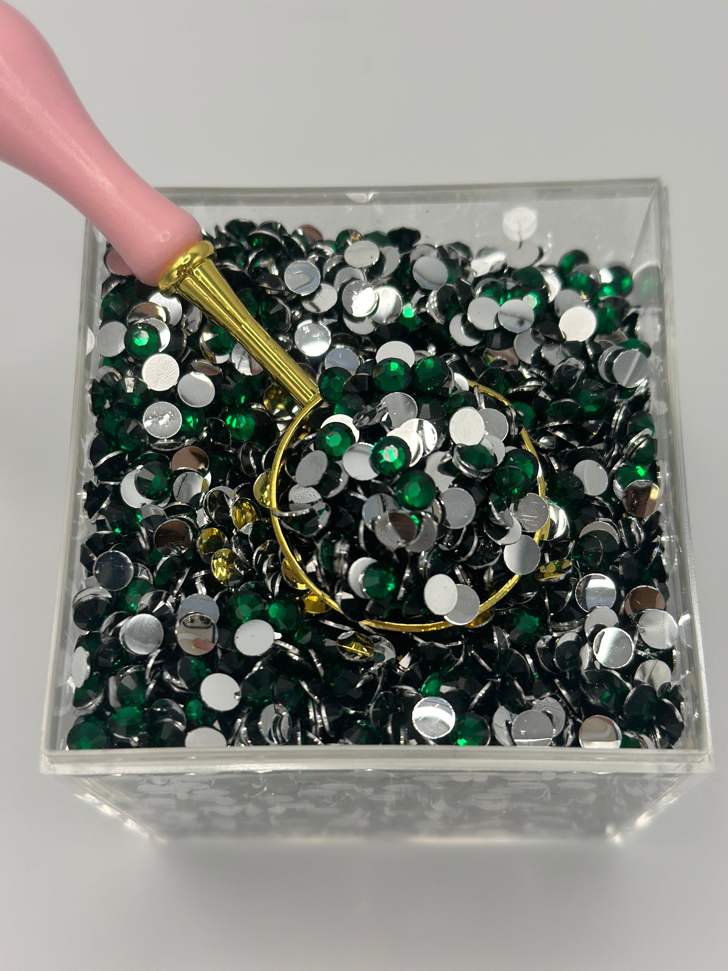 3mm Rhinestones Dark Green