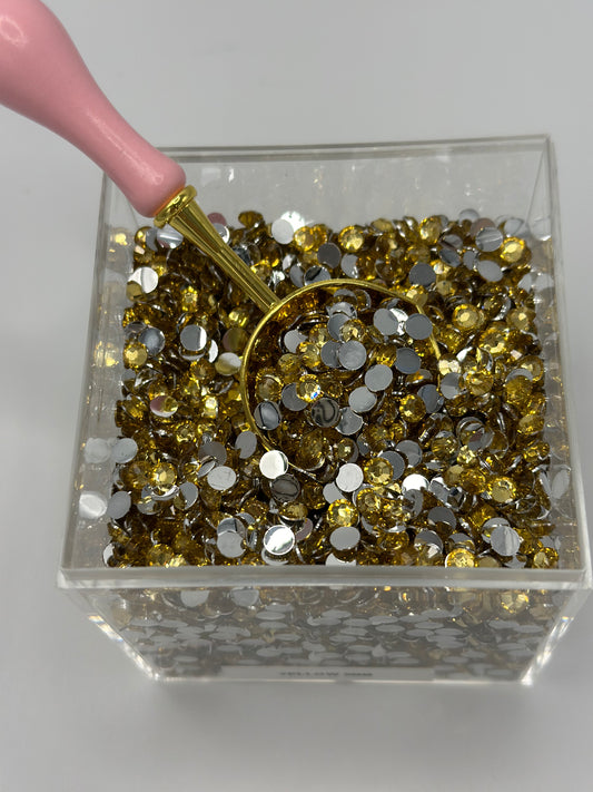 3mm Rhinestones Light Yellow