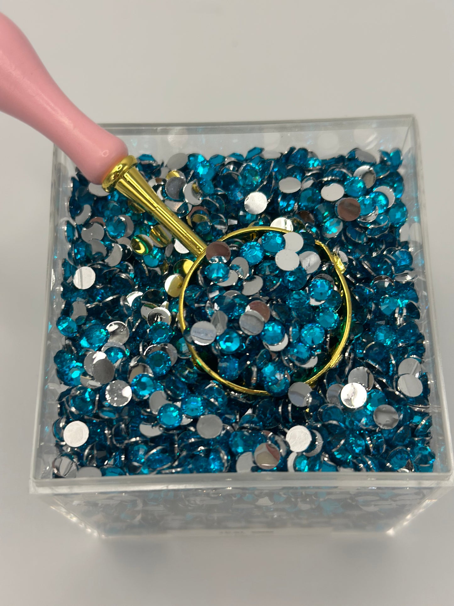 3mm Rhinestones Teal