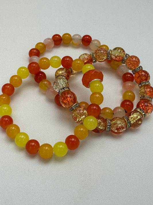 Glass Bead Bracelet J