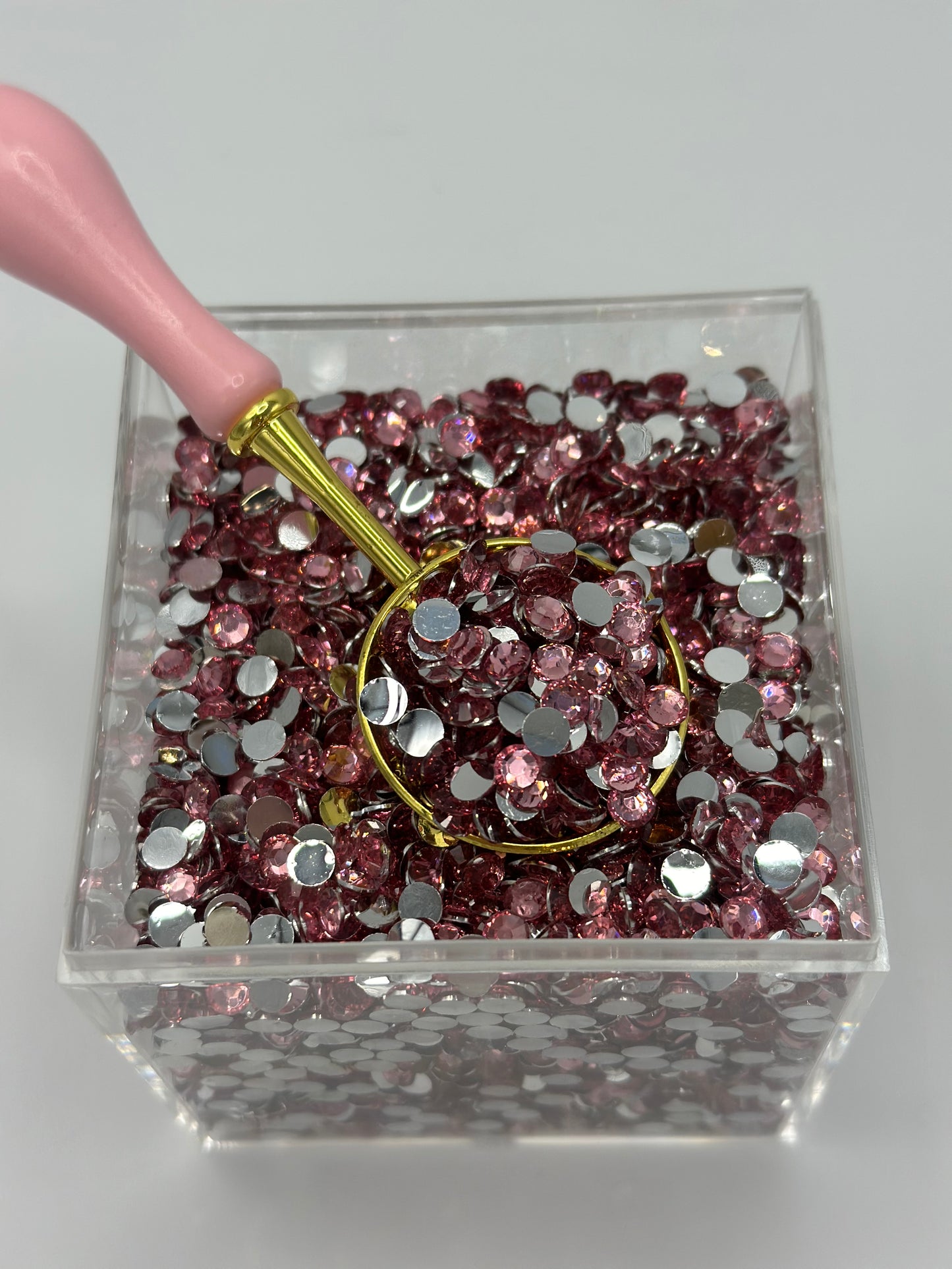 3mm Rhinestones Rose Pink