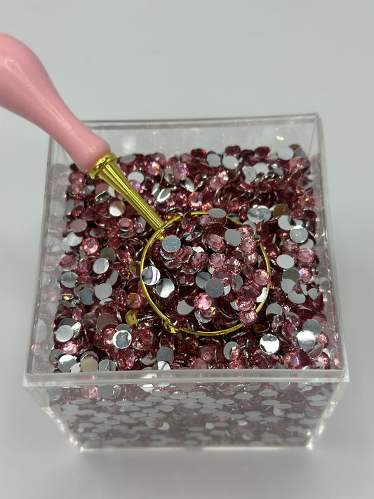 3mm Rhinestones Rose Pink